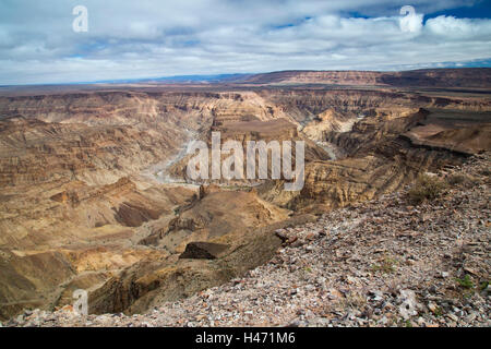 Herrliche Sicht auf den Fish River Canyon Stockfoto