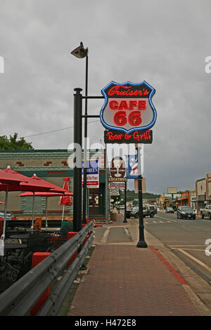 USA, Arizona, William, Route 66, Café, Bar, Stockfoto