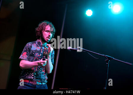 BARCELONA - SEP 19: Islet (Psychedelic-pop-Band) in Barcelona Accio musikalische (BAM) La Merce Festival Peformance. Stockfoto