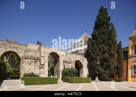 Spanien, Andalusien, Sevilla, Königspalast Alcazar, Stockfoto