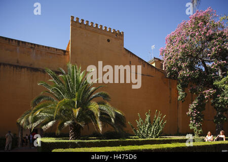 Spanien, Andalusien, Sevilla, Königspalast Alcazar, Stockfoto