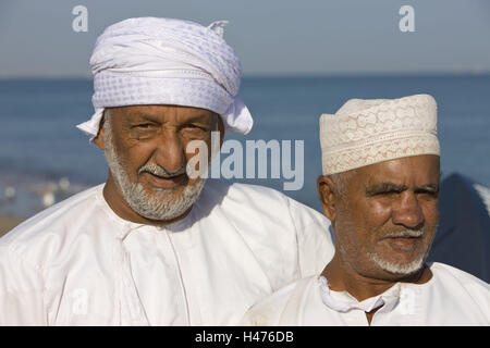 Oman, Region von al-Batina, Männer, Portrait, Ort, Barka, Stockfoto