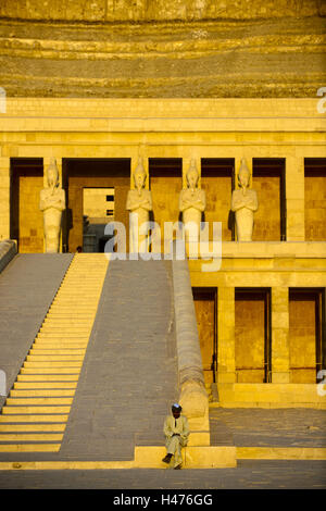 Ägypten, Luxor, Theben-West, Grabbeigaben Tempel Hatschepsut in Deir el-Bahari-Becken, Stockfoto