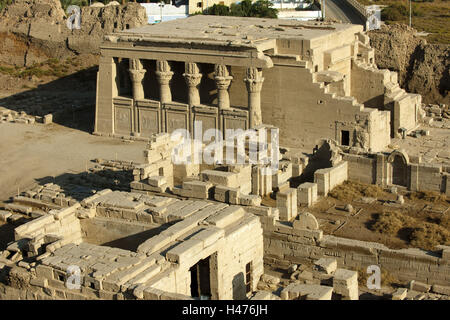 Ägypten, Qena, Dendera, Hathor Tempel des Kaisers Augustu gegründete Mammisi Stockfoto