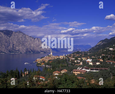 Italien, Venetien, Gardasee, Malcesine, anzeigen Panoramastrasse, Stockfoto