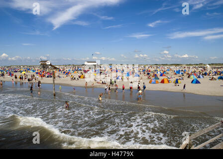 Strand von St. Peter Ording (Dorf) Stockfoto