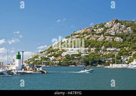 Spanien, Balearen, Mallorca, Port d ' Andratx, Yachthafen, Stockfoto