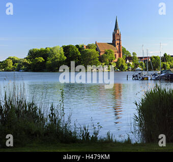 Deutschland, Mecklenburg Vorpommern, Röbel, Marien Kirche, Stockfoto