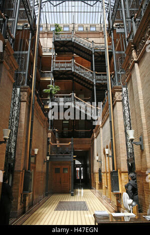 USA, California, Los Angeles, Innenstadt, South Broadway 304, Bradbury Building, innen, Stockfoto