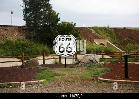 USA, Arizona, William, route 66, Zeichen, Stockfoto