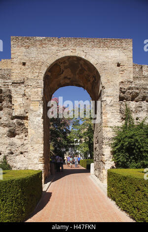 Spanien, Andalusien, Sevilla, Königspalast Alcazar, Stockfoto