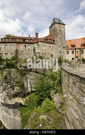 Burg Hohnstein in der sächsischen Schweiz, Stockfoto