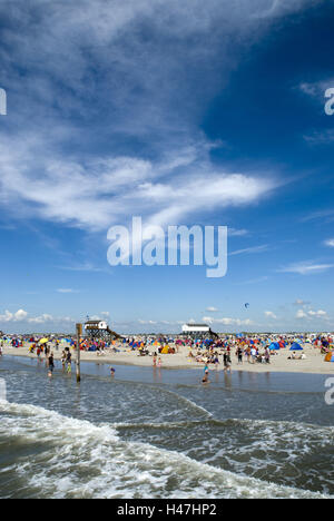 Strand von St. Peter Ording (Dorf) Stockfoto