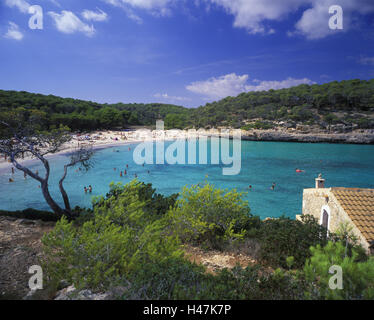 Spanien, Mallorca, Südküste, Santanyi, Cala Mondragó, Stockfoto