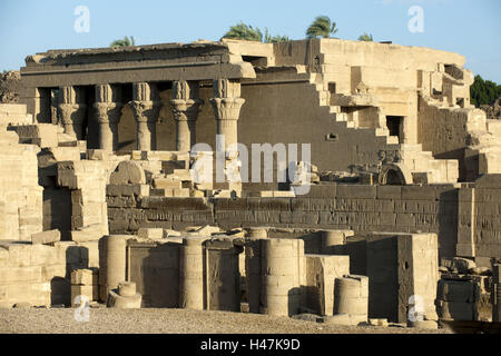 Ägypten, Qena, Dendera, Hathor Tempel des Kaisers Augustu gegründete Mammisi Stockfoto