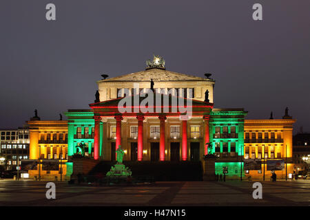 Berlin, den Gendarmenmarkt, Nachtaufnahmen, Stockfoto