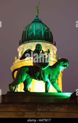 Berlin, den Gendarmenmarkt, Nachtaufnahmen, Stockfoto