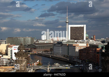 Berlin, Mitte, Blick vom Reichstag, Stockfoto