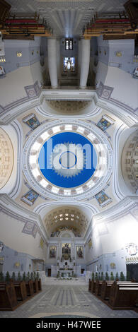 Österreich, Wien, Dr. Karl-Lueger-Memorial Church, Kuppel-Innenausbau Stockfoto