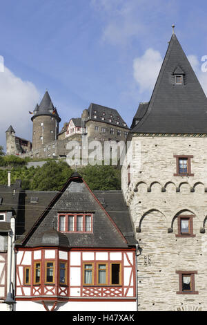 Burg Stahleck, Bacharach, Rheinland-Pfalz, Deutschland Stockfoto