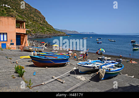 Italien Sizilien Äolischen Archipels Insel Salina das Dorf von Rinella Stockfoto