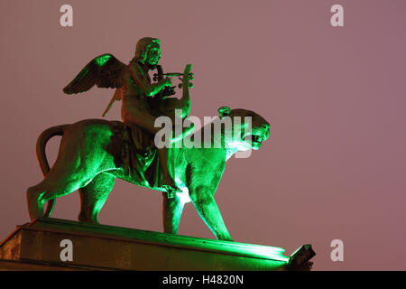 Berlin, den Gendarmenmarkt, Nachtaufnahmen, Stockfoto