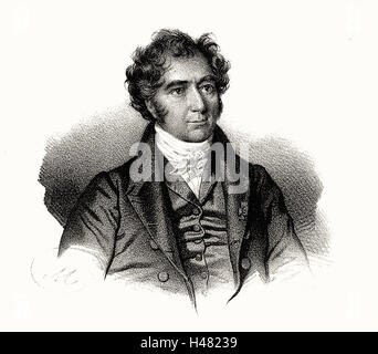 Dominique Francois Jean Arago (1786 – 1853), französischer Astronom, Physiker und Politiker Stockfoto