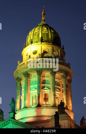 Berlin, den Gendarmenmarkt, Nachtaufnahmen, Stockfoto