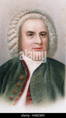Johann Sebastian BACH (1685-1750), deutscher Komponist und organist Stockfoto