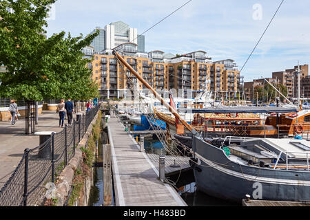 St. Katharine Docks und Marina in London, England, Vereinigtes Königreich UK Stockfoto