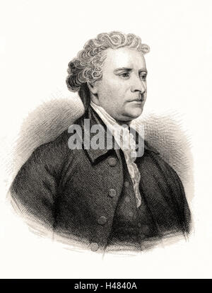 Edmund Burke (1729-97) irischer britische Whig (Liberal) Staatsmann und Philosoph Stockfoto
