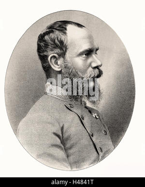 Francis Joseph ich (Franz Joseph) 1830-1916. Kaiser von Österreich aus dem Jahr 1848 Stockfoto