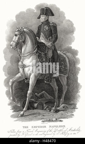 Napoleon ich (Bonaparte) 1769-1821. Kaiser von Frankreich 1804. Stockfoto