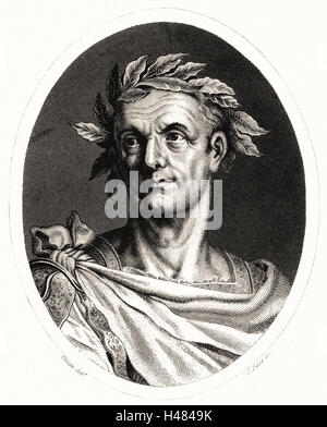 Julius Caesar (c100-44 v. Chr.), römischer Soldat und Staatsmann. Stockfoto