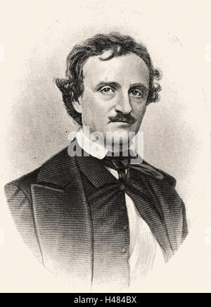 Poe (1809-1849) amerikanische Geschichte Schriftsteller und Dichter Stockfoto