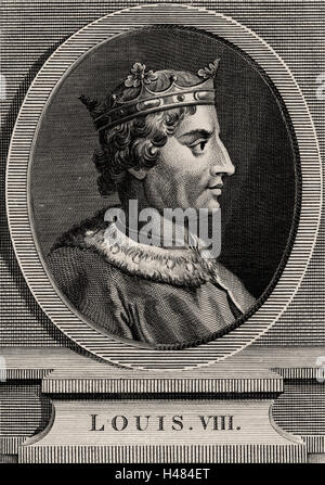 Louis VIII, der Löwe (1187-1226) Mitglied der Kapetinger-Dynastie, König von Frankreich von 1223 Stockfoto