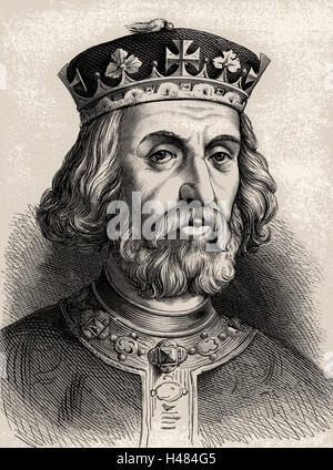 Heinrich III. (1207-72) König von England von 1216; Stockfoto