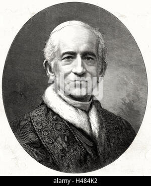 Leo XIII.: Vincenzo Giacchino Pecci (1810-1903) Papst von 1878. Stockfoto