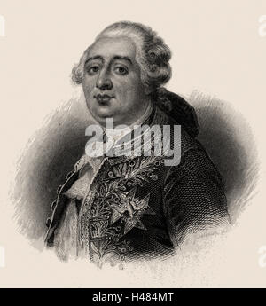 Ludwig XVI. (1754-1793) König von Frankreich von 1774 Stockfoto