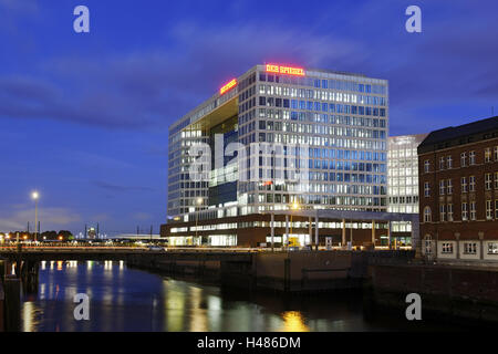 Spiegel Verlag Haus und Ericus-Kontor, Ericusspitze, Hafencity, Hamburg, Deutschland, Stockfoto