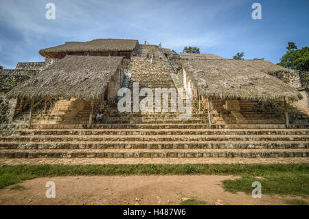 Prinzipalstruktur im Ek Balam, Yucatan Stockfoto