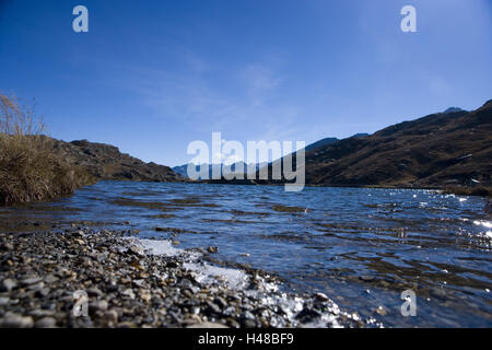 Schweiz, Bündner, Rhein Holz, San Bernardino pass, pass Höhe, 2066 m, Lago Moesola, Stockfoto