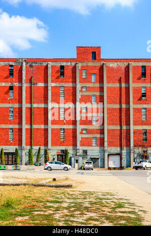 Alte Industriegebäude aus Manchester Street in der Distillery District Lexington KY Stockfoto