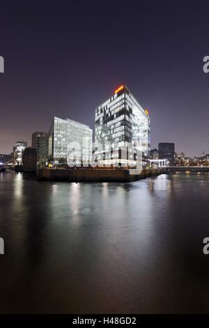 'Spiegel' Verlag und Ericus Kontor Haus auf der Ericusspitze, HafenCity Hamburg, Deutschland, Europa, Stockfoto