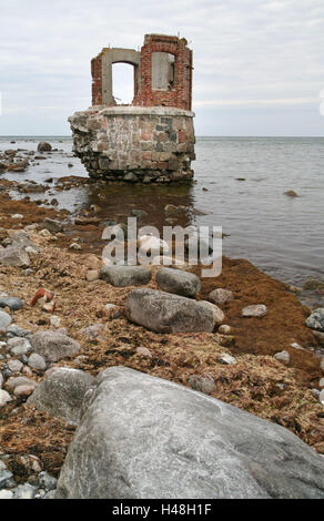 Der Ostseeküste, Rügen, entfernt in der Nähe von Kap Arkona, Erdrutsch bleibt, Stockfoto