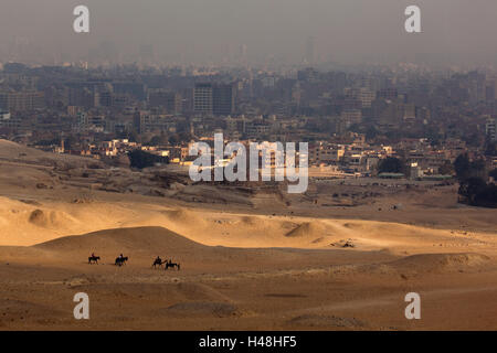 Ägypten, Kairo, Ansicht von Gizeh, Stockfoto