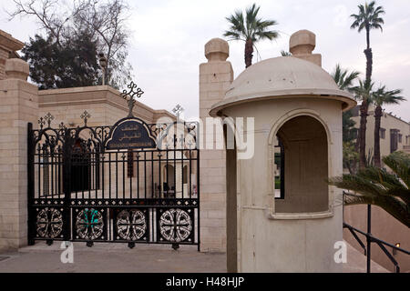 Ägypten, Kairo, koptische Altstadt, koptische Museum, Eingang, Stockfoto