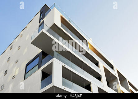 moderne Architektur, Hausbau, Apartments, imperial Quay, HafenCity, Hamburg, Deutschland, Stockfoto
