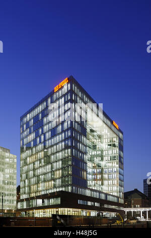 'Spiegel' Verlag und Ericus Kontor Haus auf der Ericusspitze, HafenCity Hamburg, Deutschland, Europa, Stockfoto