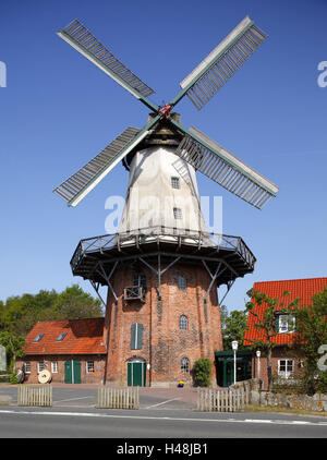 Deutschland, Niedersachsen, Bad Zwischenahn (Stadt), Querensteder Mühle Stockfoto